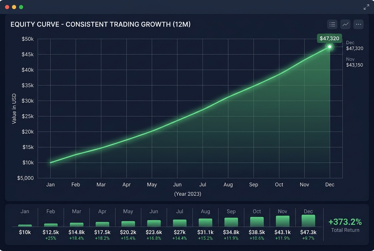 PipsSyndicate Forex Trading Bot Smooth Equity Curve