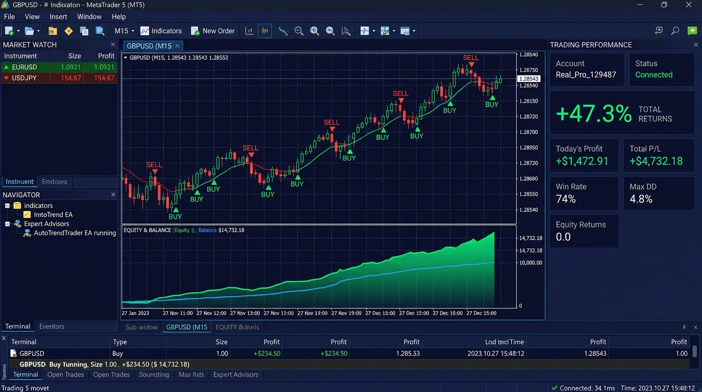 PipsSyndicate Live MetaTrader Trading Terminal